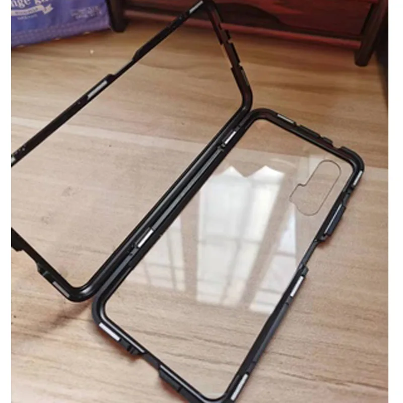 Чехол с магнитной адсорбцией для huawei Nova 6 5G, металлическая рамка, двусторонний чехол из закаленного стекла, huawei Nova6, защитный чехол для телефона