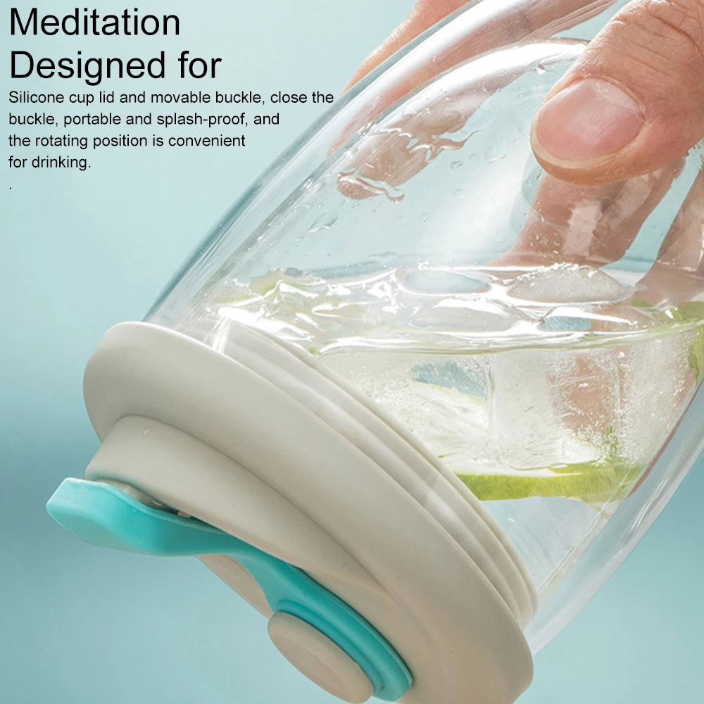 Double Wall Glass With Silicone Vacuum Sipper Lid - 350Ml