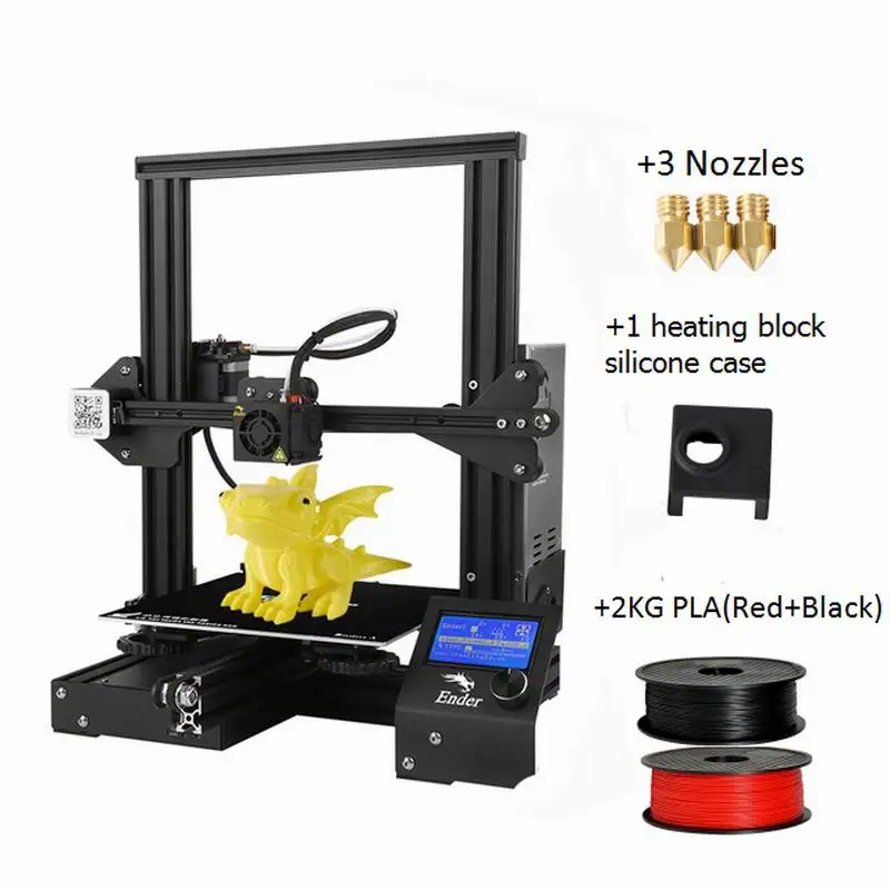 Creality Ender-3 Pro 3d принтер DIY наборы сборка сохранить пространство, но напечатать мир CNC обработка Y-axis монтажный паз