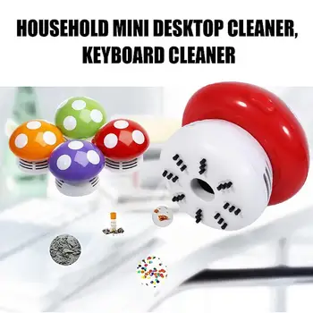 

Dust Collector Vacuum Cleaner Cleaning Brush Cartoon Cute Mushroom Effective Tables Car Corners Kitchen Sweeper