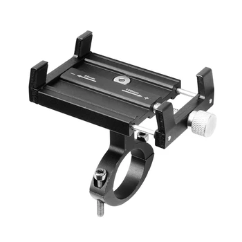 

Universal 3.5-6.2 Cell Phone Holder Aluminum Alloy Metal Bike Bicycle Handle Motorcycle Handlebar Mount Phone Support