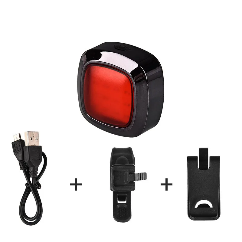 black Велосипед свет велосипед с usb-портом и зарядкой предупреждение свет горный велосипед ночной Верховая езда аксессуары - Цвет: black