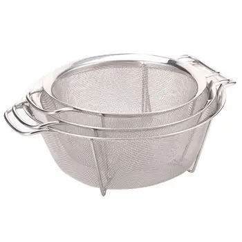 

Stainless Steel Strainer Drain Basket Stainless Steel Colander Sink Vegetables Draining Rack Rice Sieve Filter Kitchen Strainer