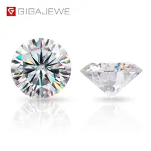 GIGAJEWE D топ цвет 0,5-3.0ct 10 Hearts10 стрелы круглой огранки Муассанит сертификат сыпучих алмазов тест прошел для изготовления ювелирных изделий