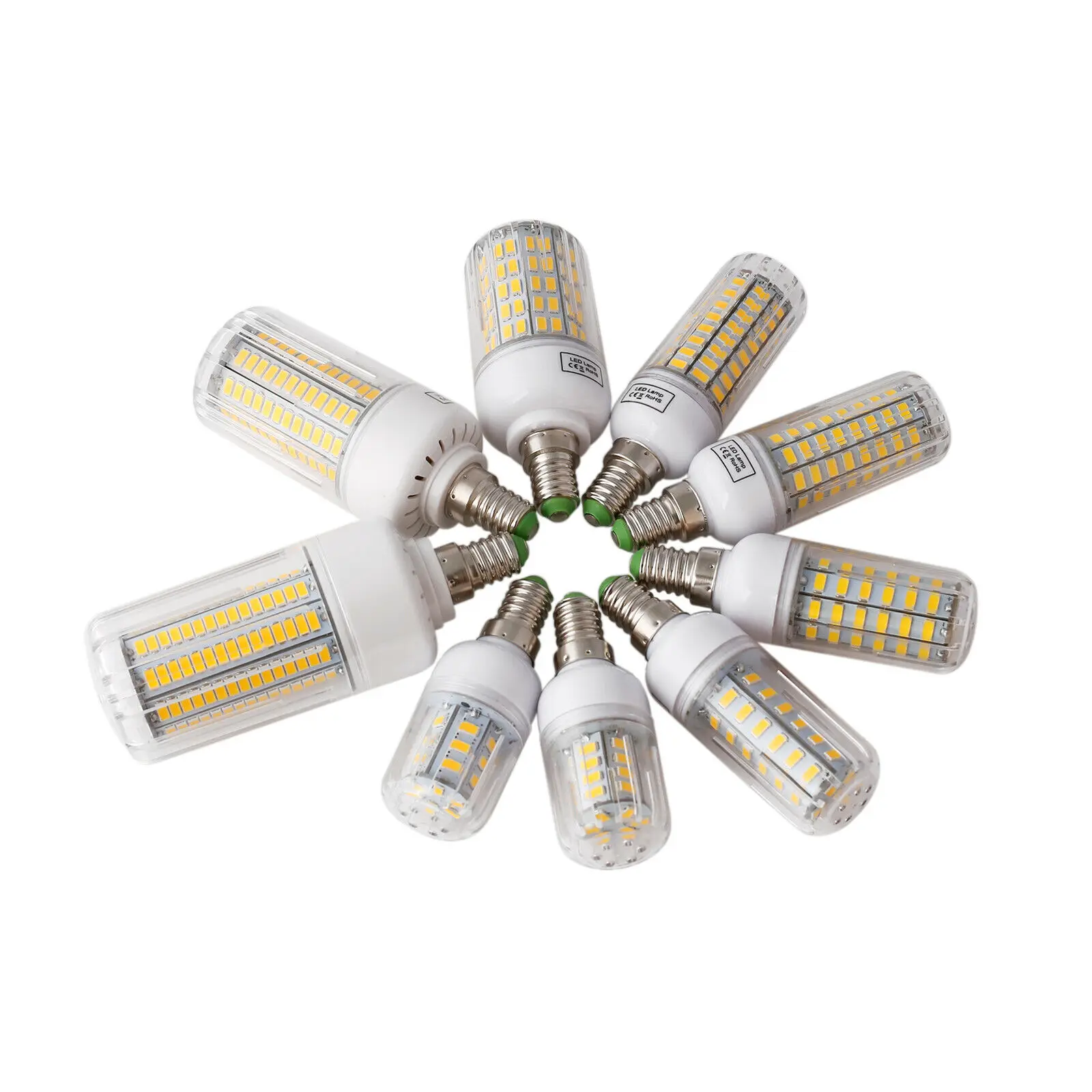 Светодиодный лампы E27 кукурузы светильник B22 E14 5730 SMD 24 светодиодный s-165 светодиодный s 110V 220V люстры лампы в форме свечи светодиодный светильник для украшения дома ампулы YZ
