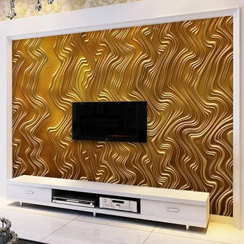 

Custom 3D Photo Wallpaper Luxury European Style Golden Abstract Art Mural Living Room Sofa TV Backdrop Wall Painting Home Decor