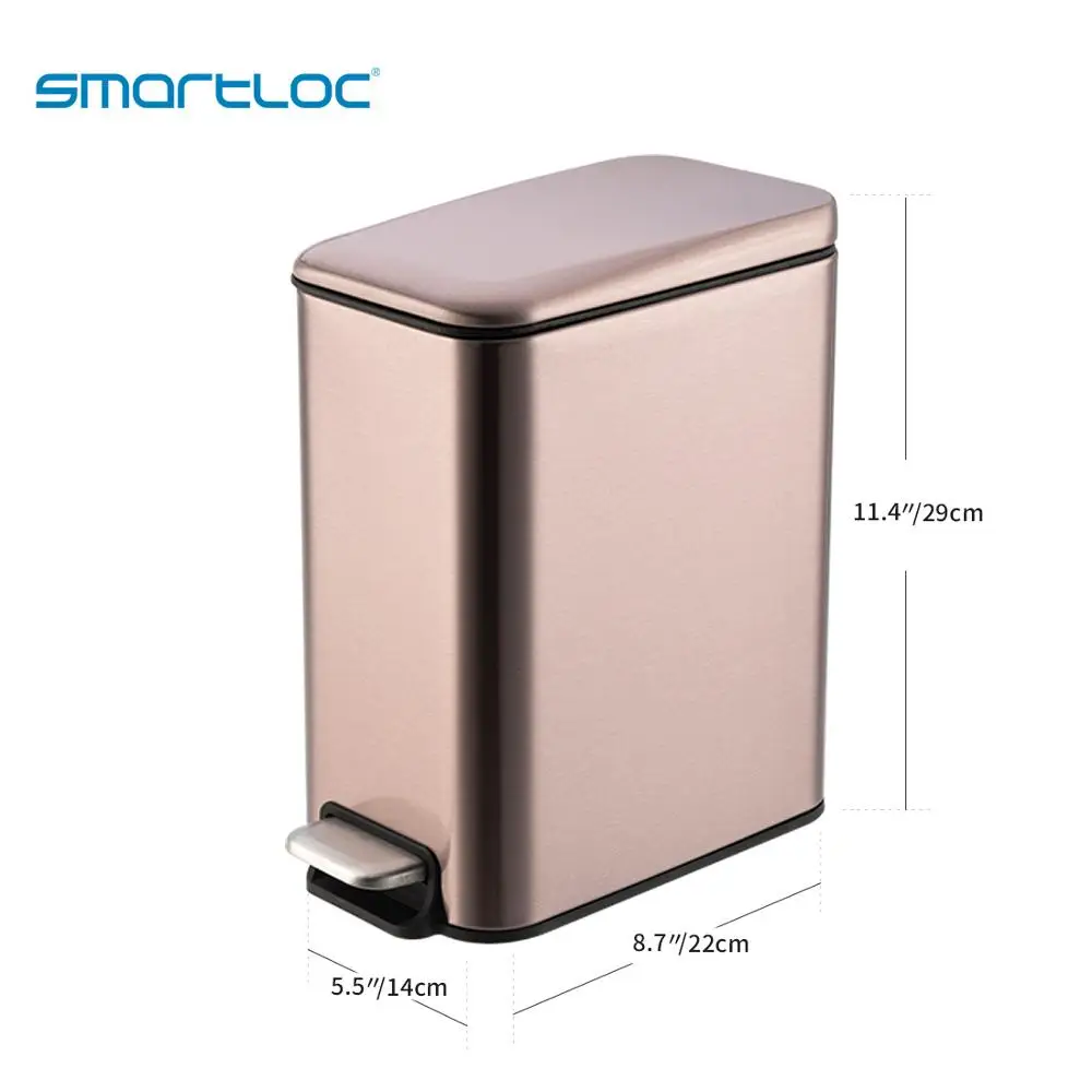 Smartloc 5L бесшумная кухонная мусорная корзина из нержавеющей стали