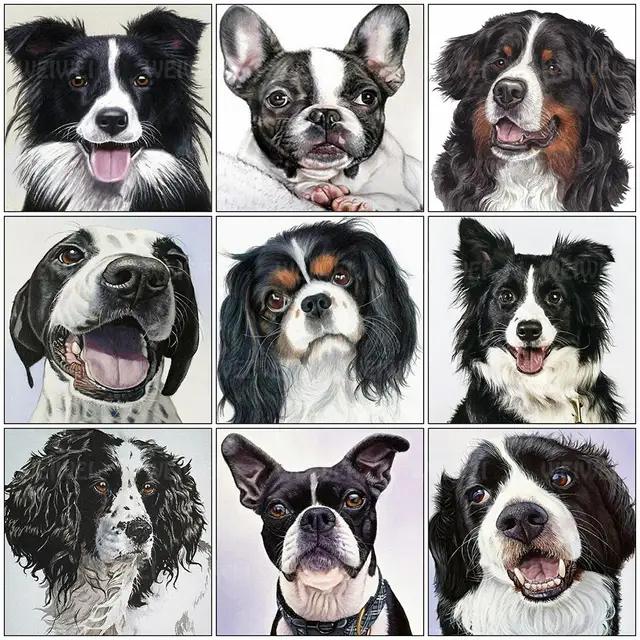 Dog DIY Diamond Animal Painting Kits 1