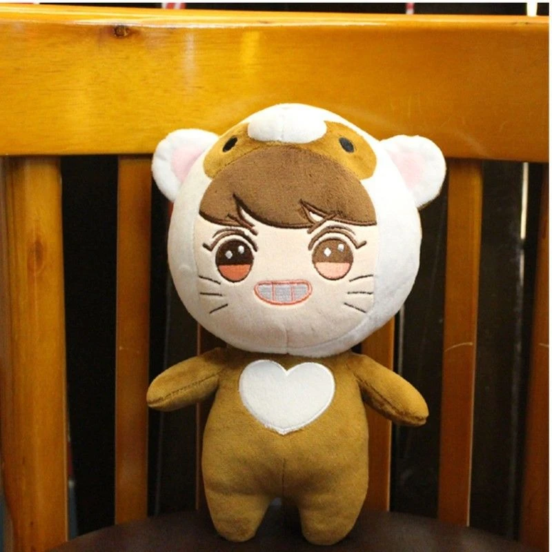 23cm Korea Kawaii Plush Dolls Stuffed Baby Doll Toy Soft Cotton Toys Fans Gifts Cartoon PP | Игрушки и хобби