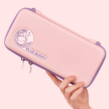 

Plug Bunny Switch Bag For Nintendo Switch Pink Storage Case Hard Cover Shell Travel Bags For Nintend Switch Console Accessories