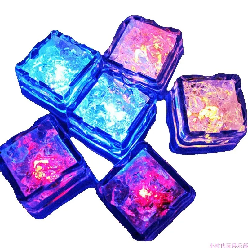 Светящийся кубик льда s красочный светящийся Индукционный электронный кубик льда коктейльный Ночной светильник свадебный кубик льда s