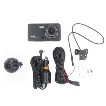 

4-Inch Full Hd 1080P Car Driving Recorder Car Camera Dual Lens Super Wide-Angle Lens Driving Recorder