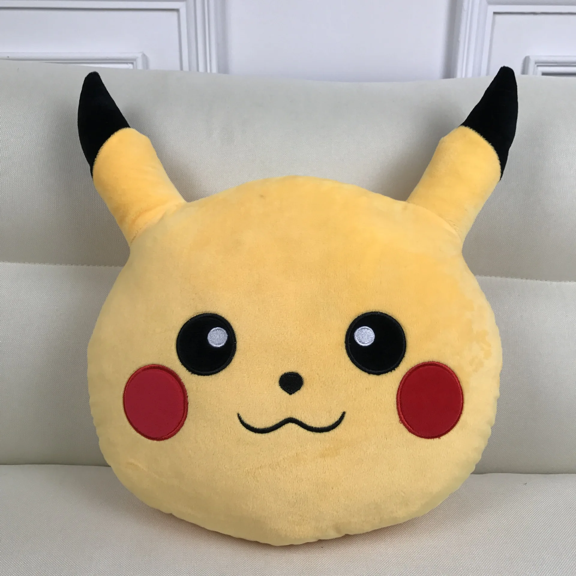 35 см Pika плюшевая подушка pokemones фигурка pokeball задняя Подушка плюшевая мягкая подушка для детей подарок - Цвет: Золотой