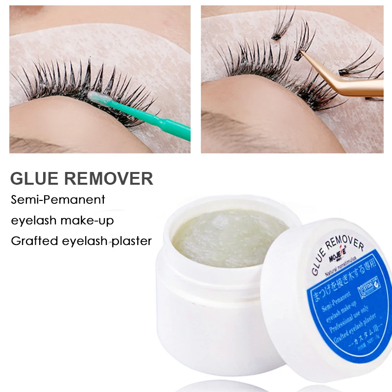 

Grafting Eyelash Extension Makeup Remover Glue Non-irritating Plant Adhesive Gel Remover Eye Lashes Make Up Remover Cream 5g