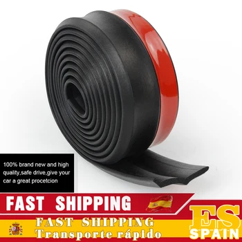 

2.5M Car Bumper Lip Stickers Car Front Bumper Lip Rubber Car Bumper Protectors Exterior Mouldings Bumper Lip Strip 65mm Width