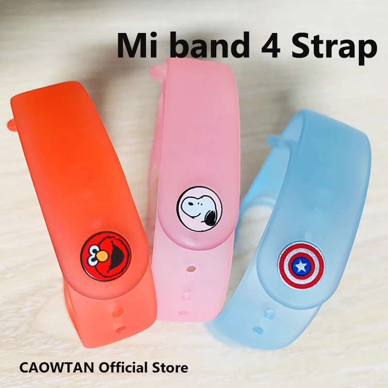 Ремешок петля для Xiaomi Mi Band 3 4 спортивный прозрачный силиконовый ремешок на