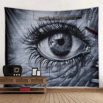 

Large Eye Print Tapestries Art Decorative Tapestry Picnic Bedsheet Wall Art Decor For Bedroom Living Room Dorm