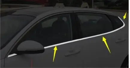 

for Kia K5 Central Column Window Decoration Bar 16-18 K5 Special Down Window Stainless Steel Decoration Accessories