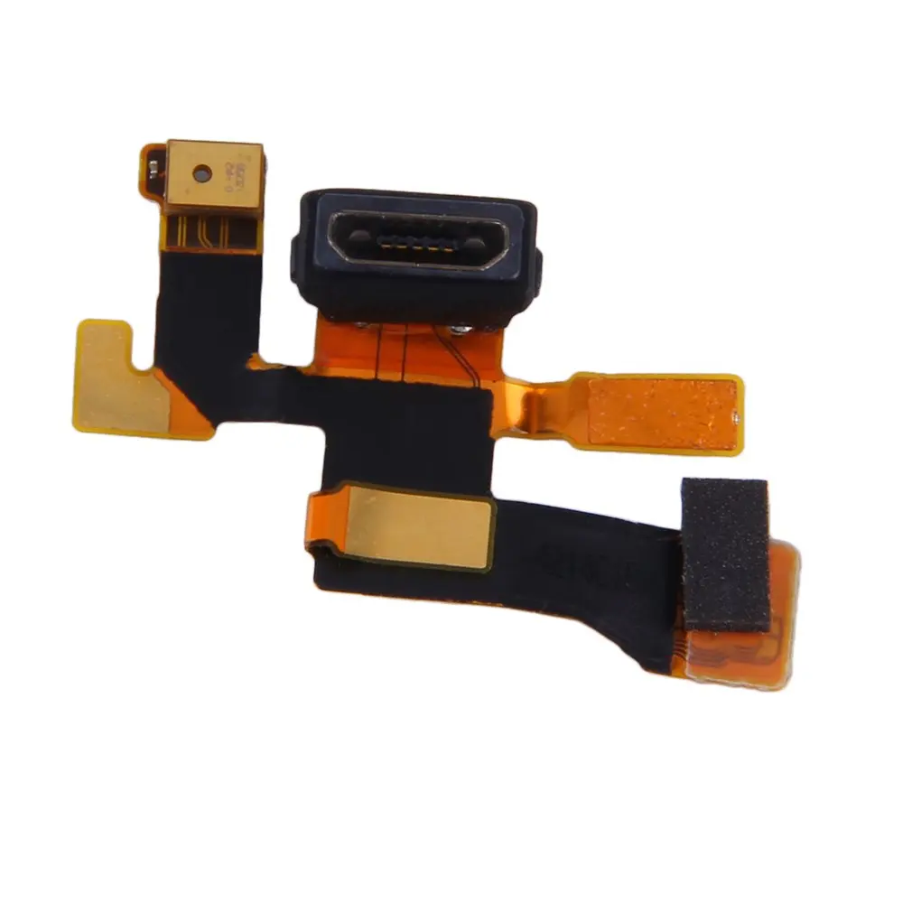 Золотой Micro USB разъем для микрофона зарядный порт гибкий кабель Nokia Lumia 1020 прочная