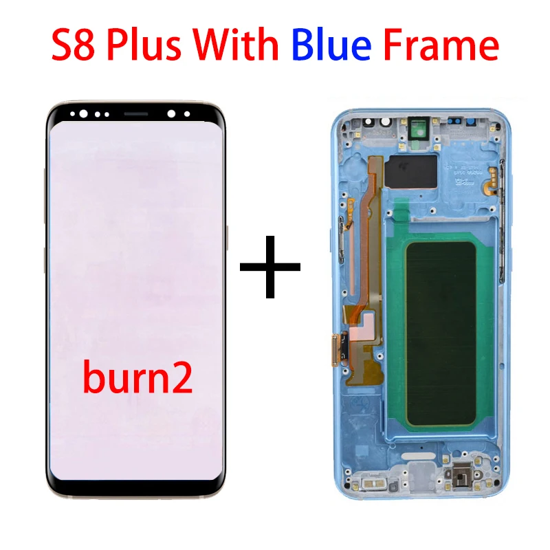 mobile phone lcd screens Original For Samsung Galaxy S8 plus G955 G955F g955u S8plus Lcd Display With Touch Screen Digitizer 6.2'' AMOLED burn shadow screen for lcd phone cell Phone LCDs