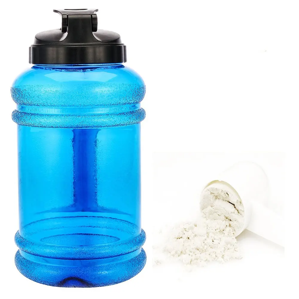 Долговечность 2.2L PETG напиток портативный с крышкой бутылки воды Альпинизм спортивный Термос Путешествия Открытый креативный тренажерный зал