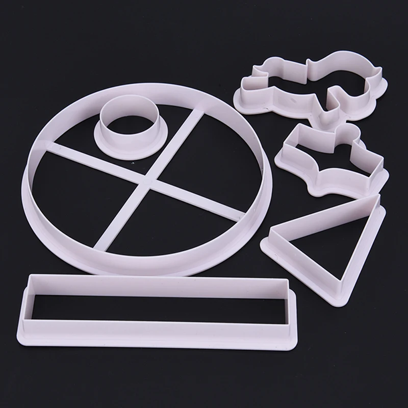 6Pcs Carousel Cookie Cutter Fondant Cake Decorating Tools Biscuits Cutter Mold Cake Topper Pastry Baking Mold Sugar craft