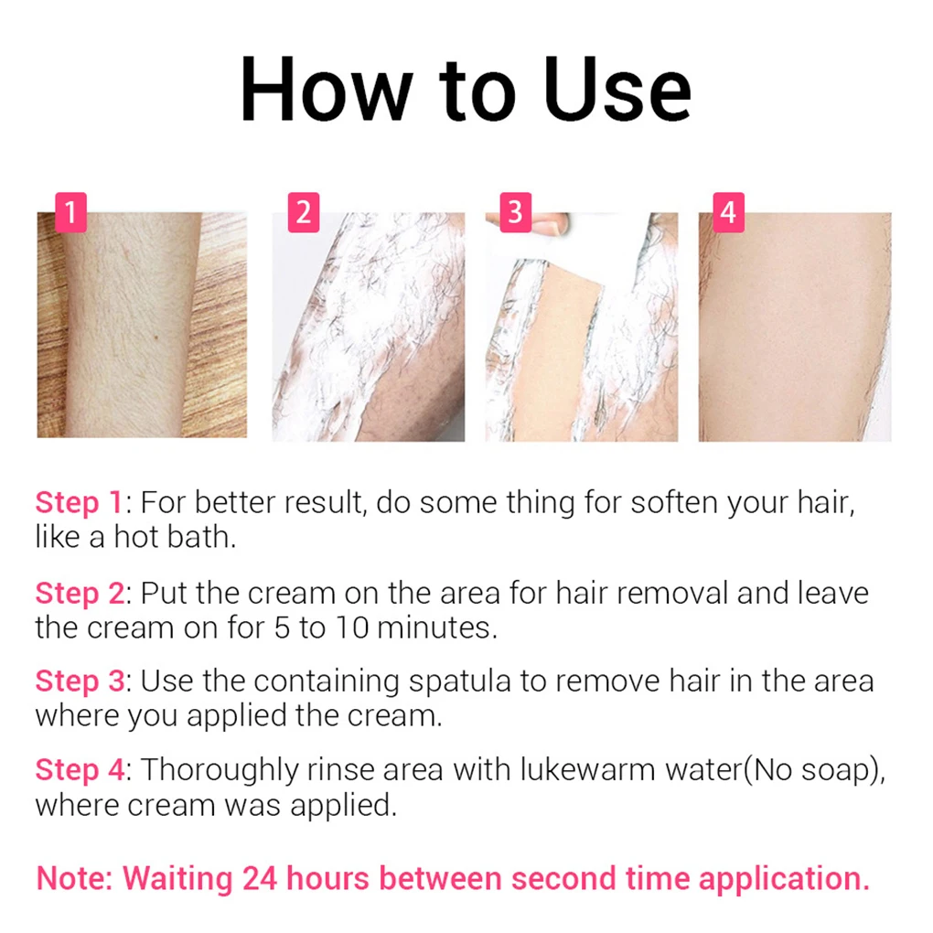 Hair Removal Cream Aloe Vera Vitamin C Mild Moisturizing Hand Leg Armpit Hair Loss Plaster