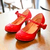 2022 New Girls Leather Shoes Autumn Bowtie Sandals 2022 New Children Shoes High Heels Princess Sweet Sandals For Girls ► Photo 1/5