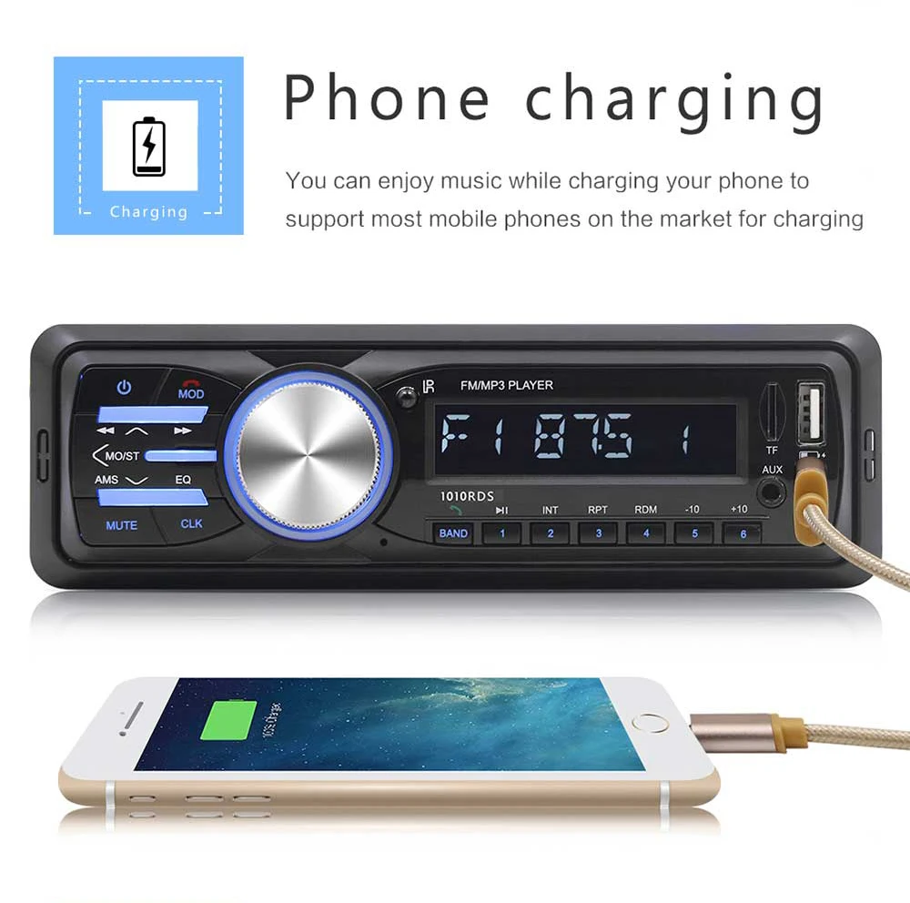 Универсальный 12V автомобиль грузовик Bluetooth зарядки MP3 плеер карты управления по радио преобразования