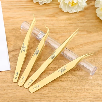 

100% Genuine Vetus Tweezers MCS Series Premium Beauty Makeup Tweezer professional Anti Acid Ultra Precision Stainless Tweezers