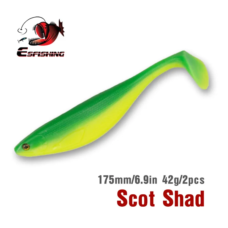 KESFISHING Fishing Lures 2020 Soft Lure Big Scot Shad 175mm 42g Jigging