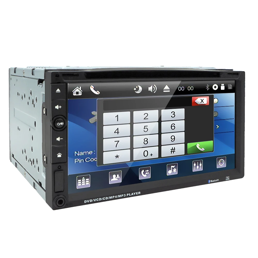 

Universal 2 Din 7" DVD Car Radio Car Stereo MP5 MP3 Player Touch Screen Car Multimedia Player With Bluetooth FM/USB/AUX SWC RDS