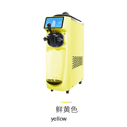 220v yellow Коммерческая мягкая Мороженое машина Мороженое Производитель мягкой Мороженое чайник 12-16L/h 220V 1 шт - Цвет: 220v yellow