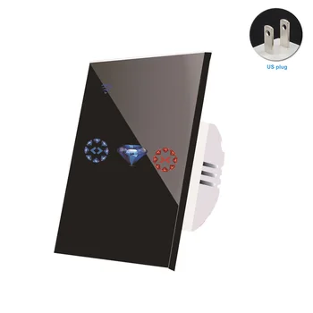 

Touch Control Mobile Phone Motor Door Smart Curtain Switch Tool APP Home Living Room Bedroom Roller Shutter Garage Wifi Panel