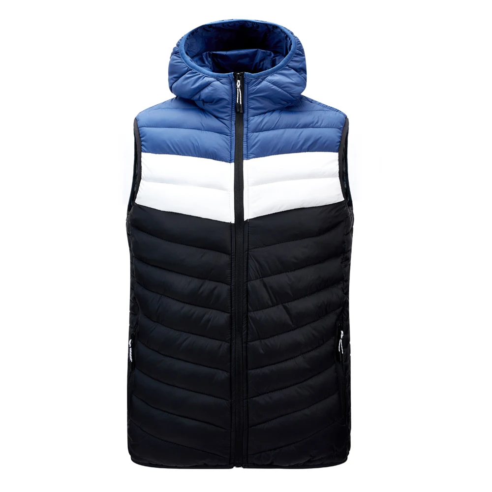 Мужской теплый жилет с капюшоном куртка Мужская зимняя теплая одежда 2021 жилеты