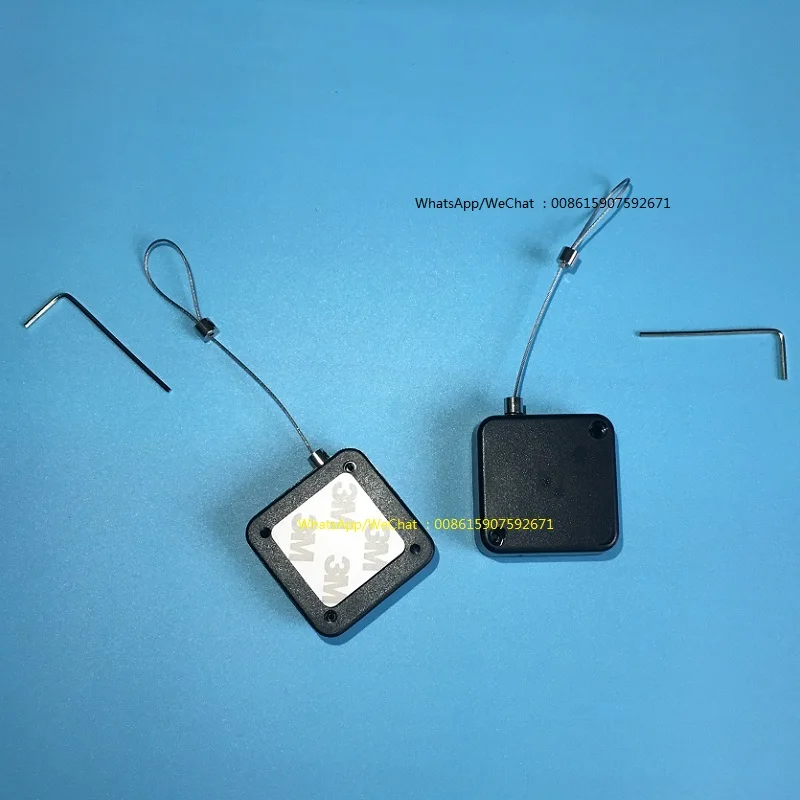 50 pieces high quality anti-theft retractable display pull box/ recoiler for glasses,jewelry,mobile phone