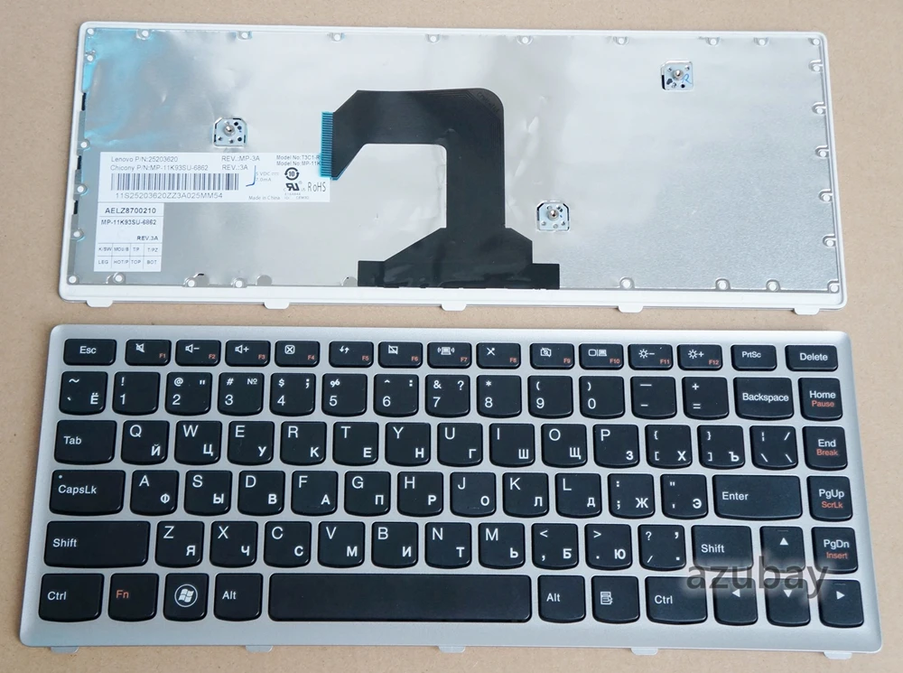 

Русская клавиатура для Lenovo Ideapd U410 / Touch, 25203620 дюйма 25203680 дюйма