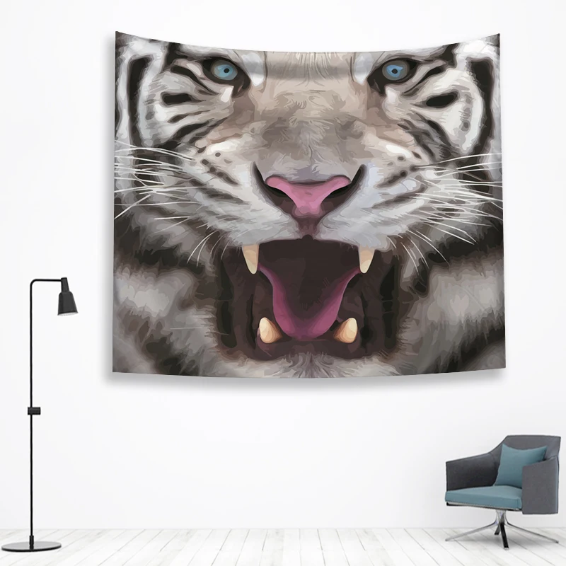 Тигр стены Ttapestry висячие украшения богемный пляжный коврик фермерский дом Декор общежития Мандала гобелены колдовство хиппи - Цвет: 5-7