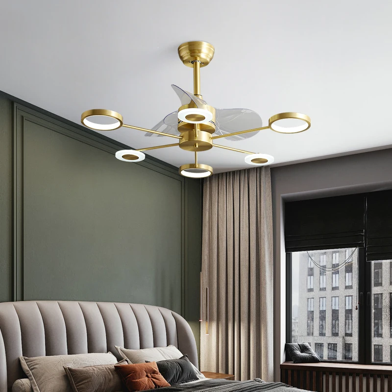 Хрустальный акриловый потолочный вентилятор 42 дюймовые лампы с дистанционным