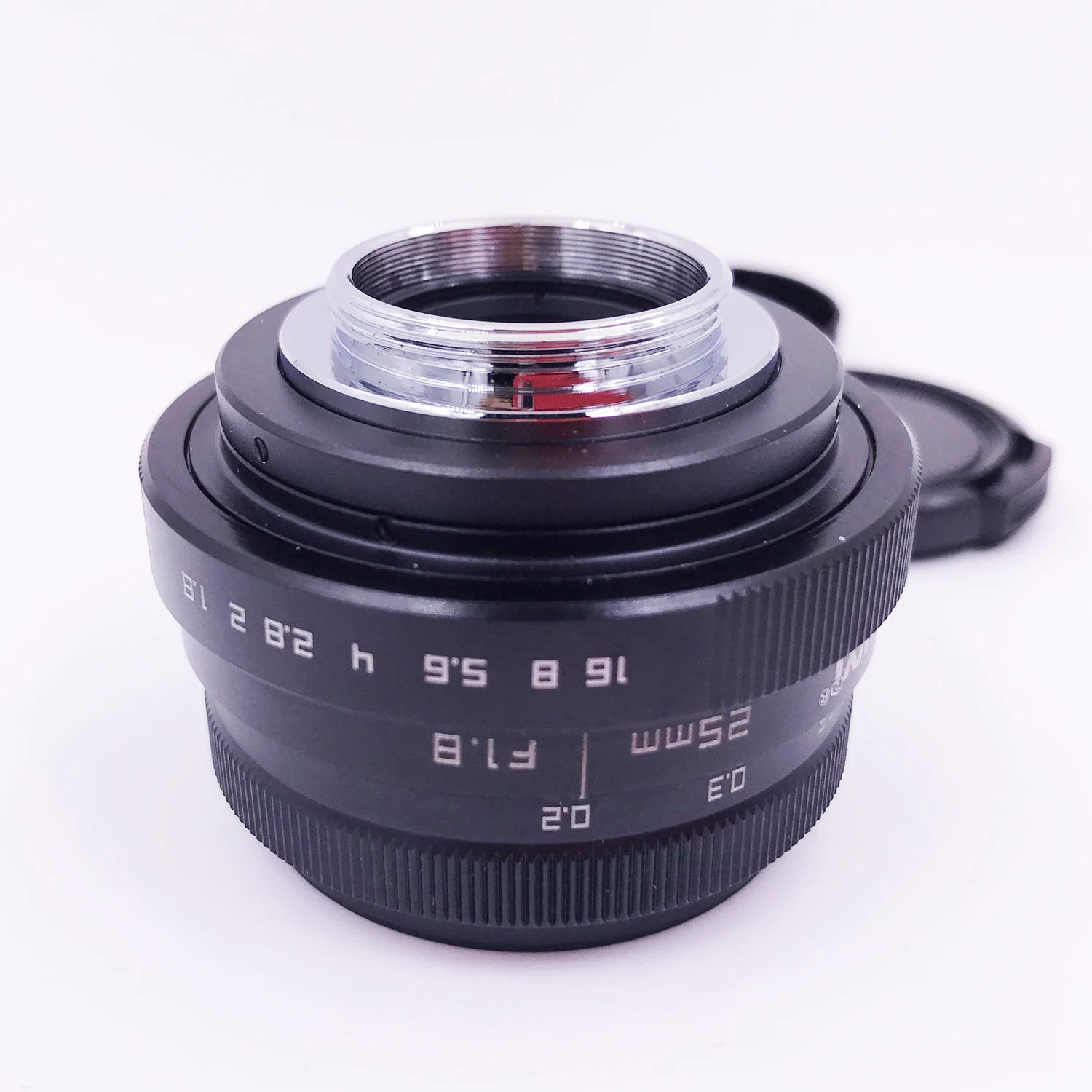 Мини 25 мм F1.8 APS-C ручной фокус cctv объектив для Canon EOSM nikon1 sony e mount Fuji FX m43 pentax pq беззеркальная камера