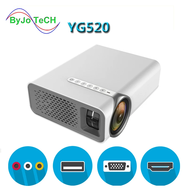 

BowTeCH YG520 Full HD LED Projector 1080P Video Home Theatre Portable 3000 lumens Proyector HDMI USB WiFi Multi-Screen Beamer