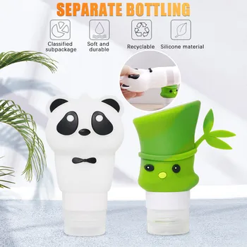 

Cute Cartoon Refillable Bottle lip gloss tubes Creative Silicone Bottle Travel Lotion Split Bottle cosmetic bottle kosmetyki