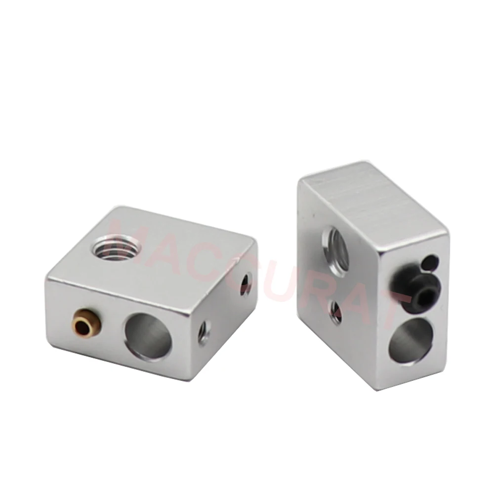 Reprap Makerbot MK7 MK8 Aluminium Heater Block for Print Head Hot End Heating Block 20*20*10 20x20x10 Mm for 3D Printer 3d printer hotend,3d printer parts