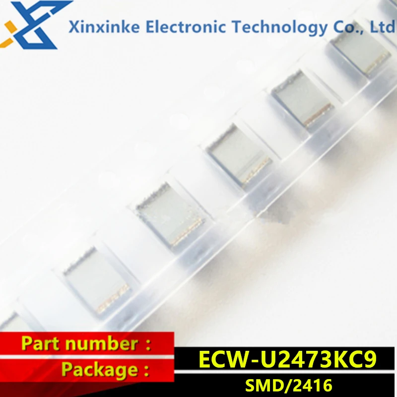 ECWU2473KC9 SMD metallized film capacitor 0.047uF 250VDC 10% PEN FILM 2416 47nF ECW-U2473KC9 CBB polyester capacitor