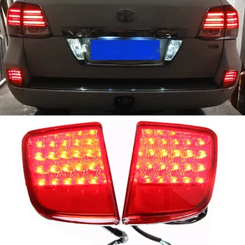 

CAPQX Modified Refitting LED Rear Bumper Reflector lamp light rear foglight foglamp For LAND CRUISER 2007-2014