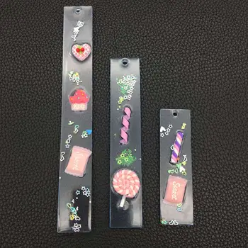 

3pcs Non Toxic Heat Cold Resistant Rectangle Bookmark Mold Set Universal With Hole Soft Silicone DIY Craft Reusable Durable