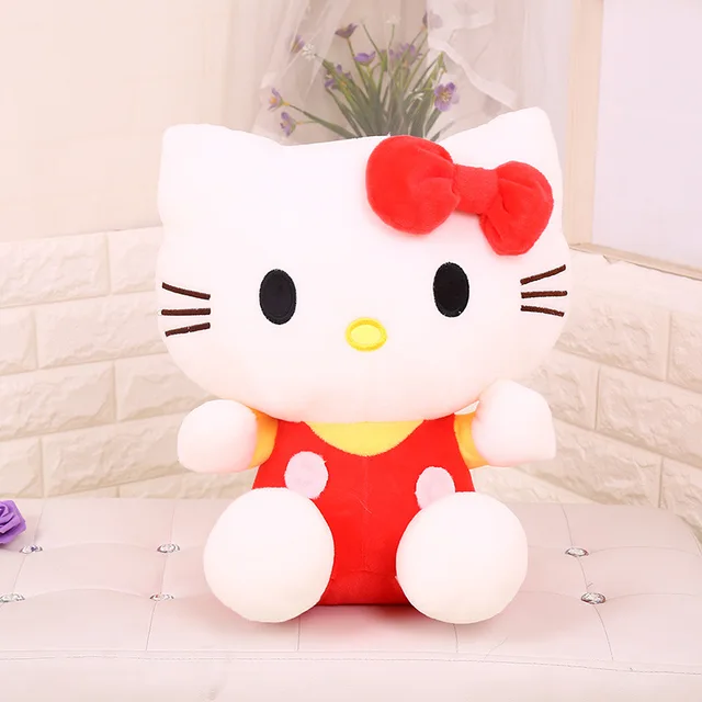 Lovely Sanrio Plush Peluche Kawaii Kt Cats Plush Dolls Cute Stuffed Animal Plushie Toy 20Cm Kt Ragdoll Home Decor Gift for Girls 4