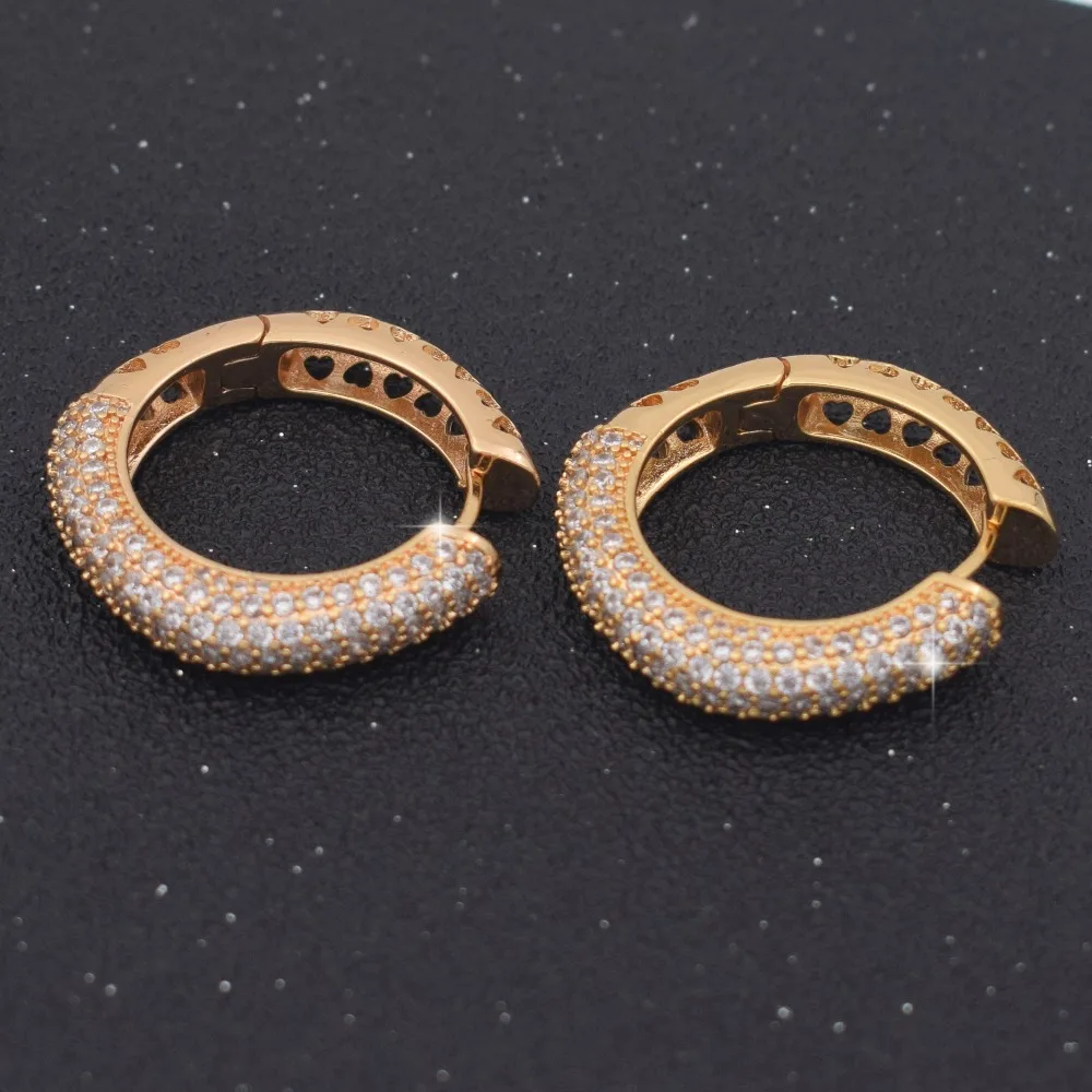 Корейский дизайн креативные ювелирные изделия Элегантные Кристальные сережки круглые золотые/серебряные серьги Свадебные вечерние серьги для женщин