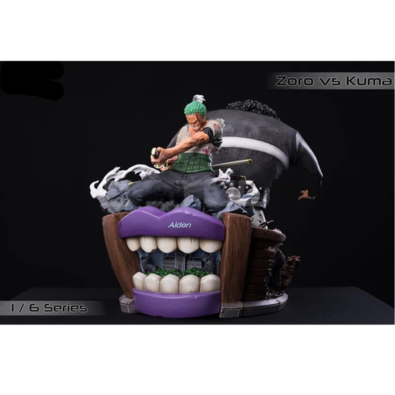 1" одна деталь статуя соломенная шляпа Пираты бюст меч Roronoa Zoro VS бартоломев Кума GK экшн модель игрушки коробка 37 см Z2777