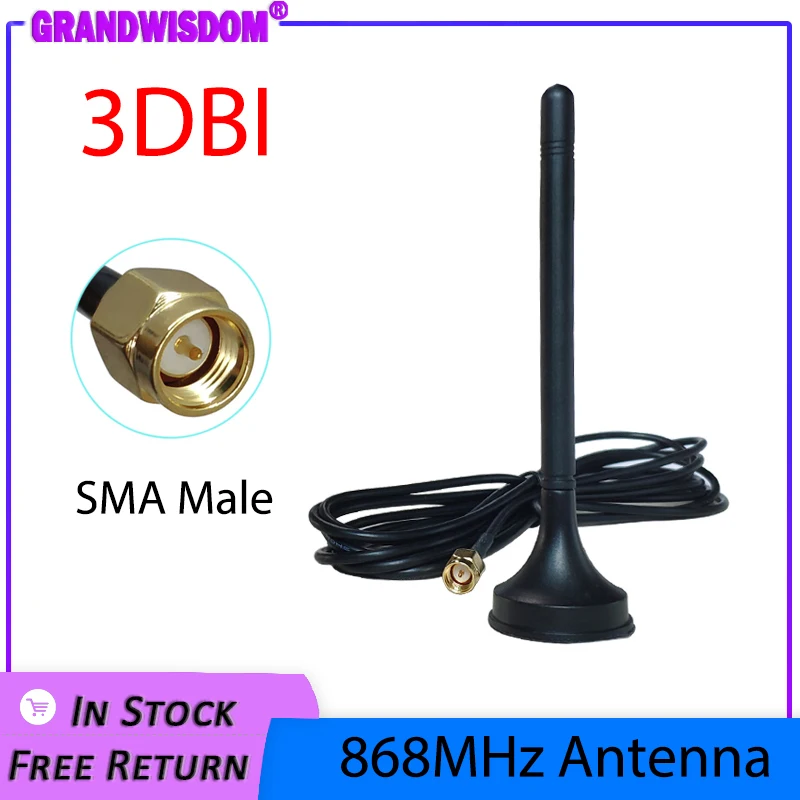 868mhz antenna IOT Lora Lorawan 900M~1800MHz 3dbi sucker Eoth GSM with base magnetic 3m cable antena 868 mhz antenne 915 mhz gsm